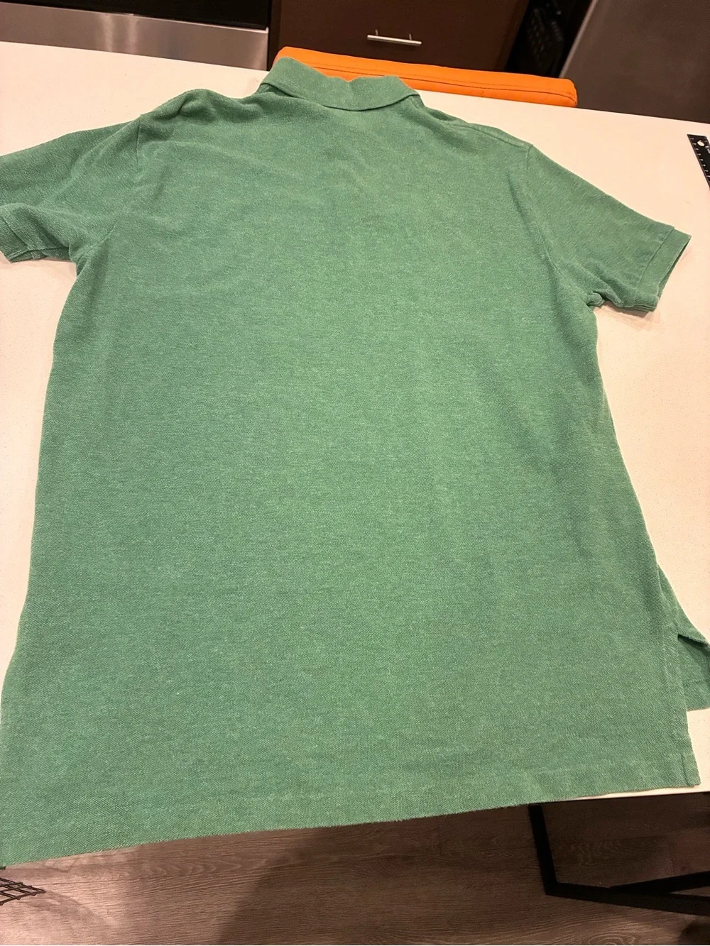 Ralph Lauren Green Polo with Purple Pony Emblem